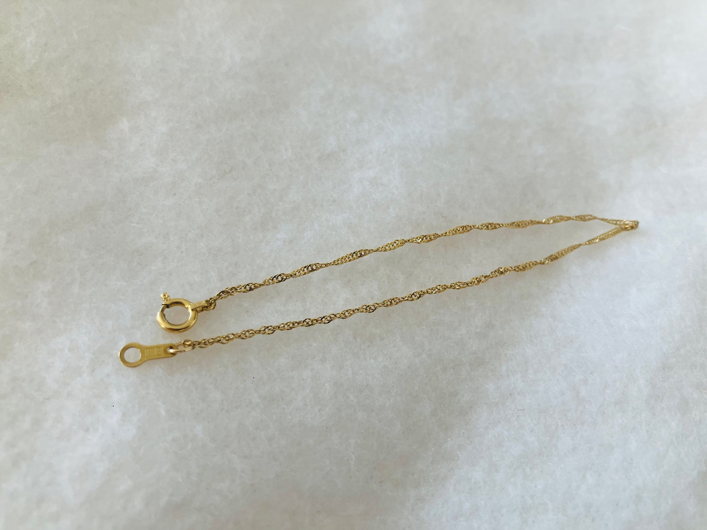 18K Gold Screw Chain Bracelet For Men & Women