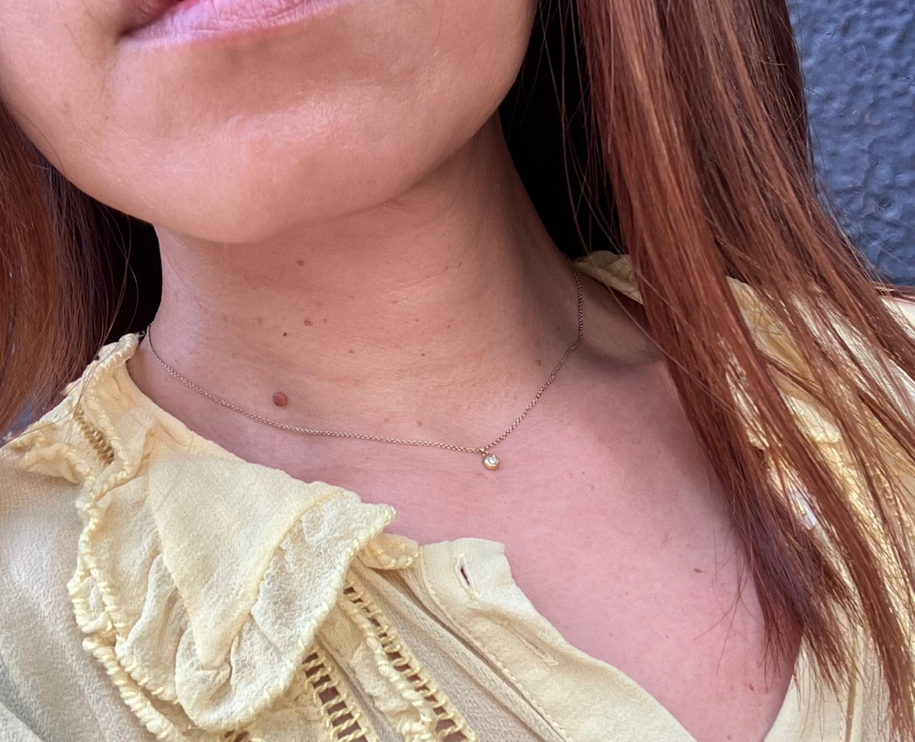 Raw Gem / Birthstone / Gemstone on Flattened Ball Charm with Silver925 10K / 18K Gold