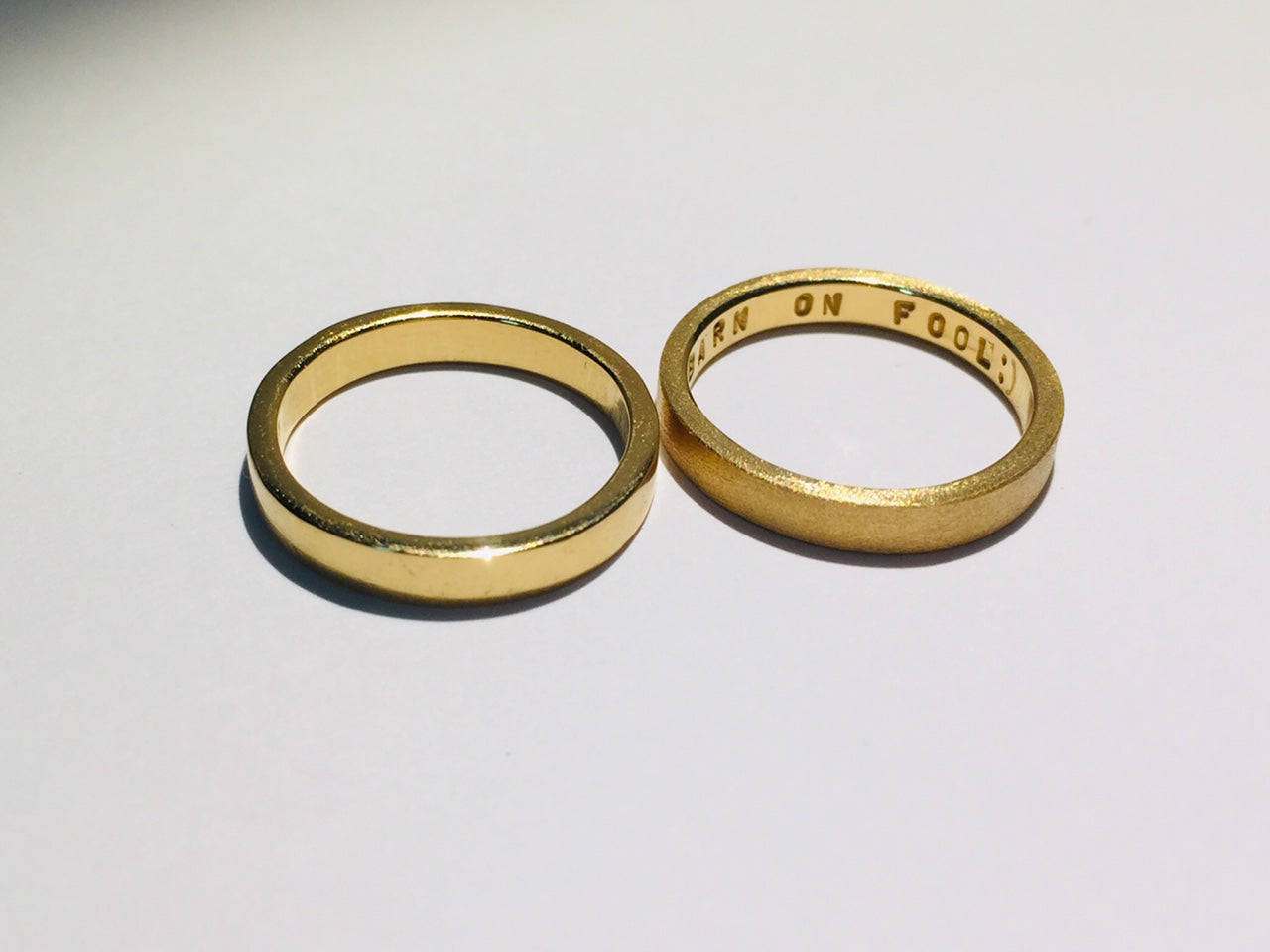 3.0 Absolutely Basic 18K Yellow Gold Ring / Band For Men & Women  ユニセックス・クラシック・タイムレス・ゴールドリング