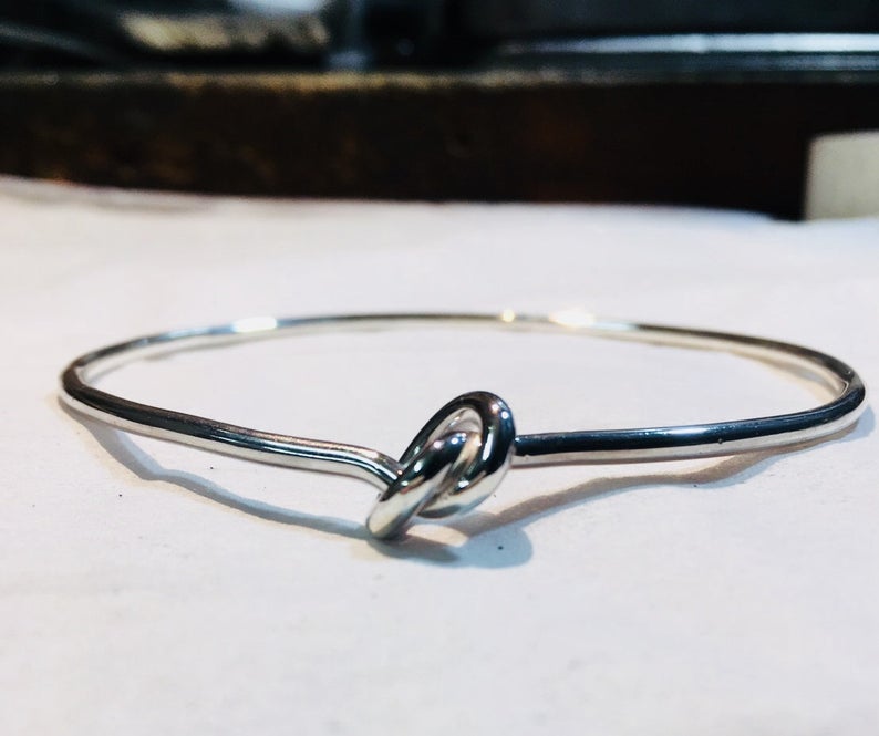 シルバー925・インフィニティ・ループ・ノット・バングル