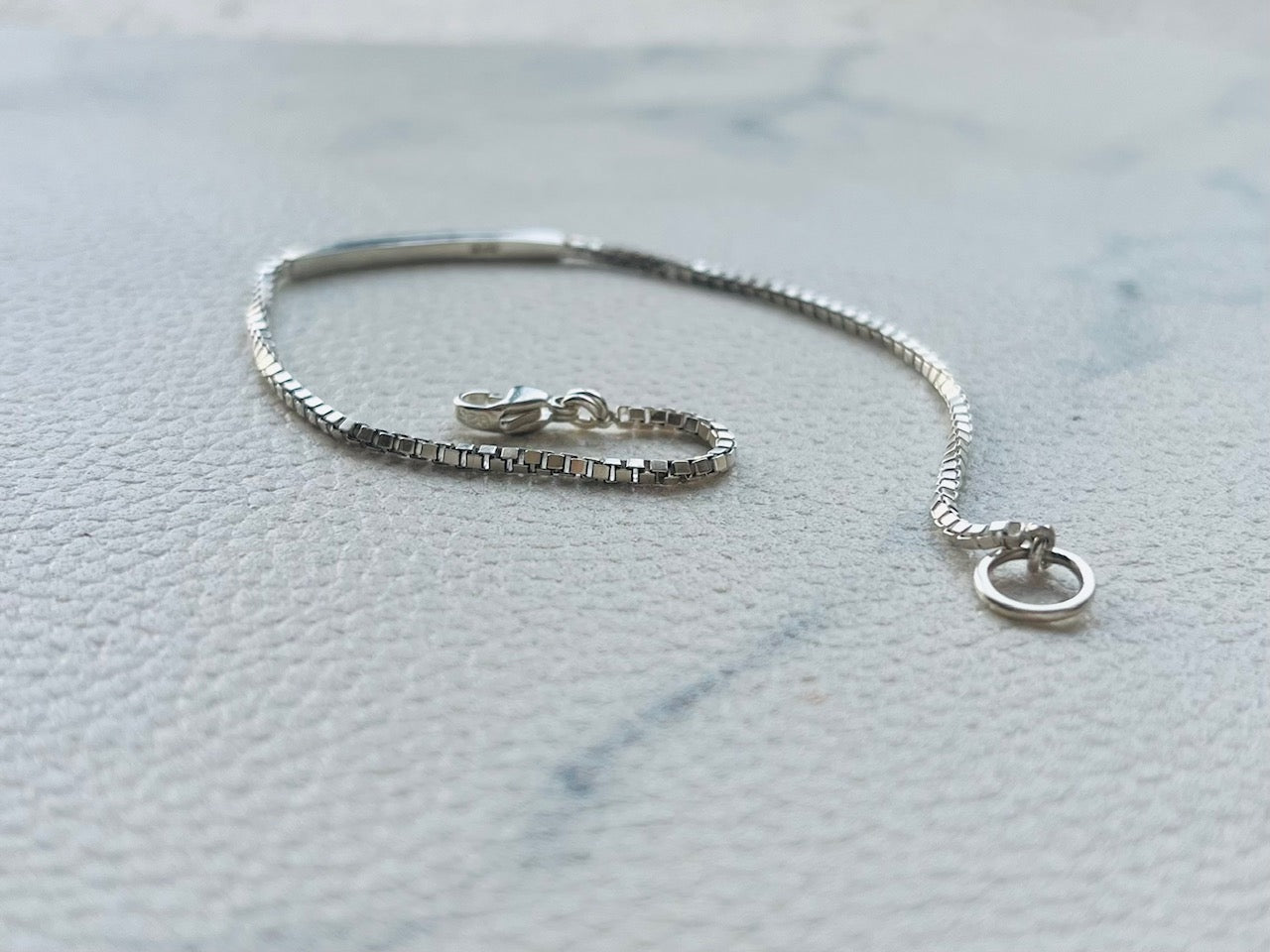 Sterling Silver925 Bar and Venetian Chain Bracelet For Men & Women [ Unisex ]