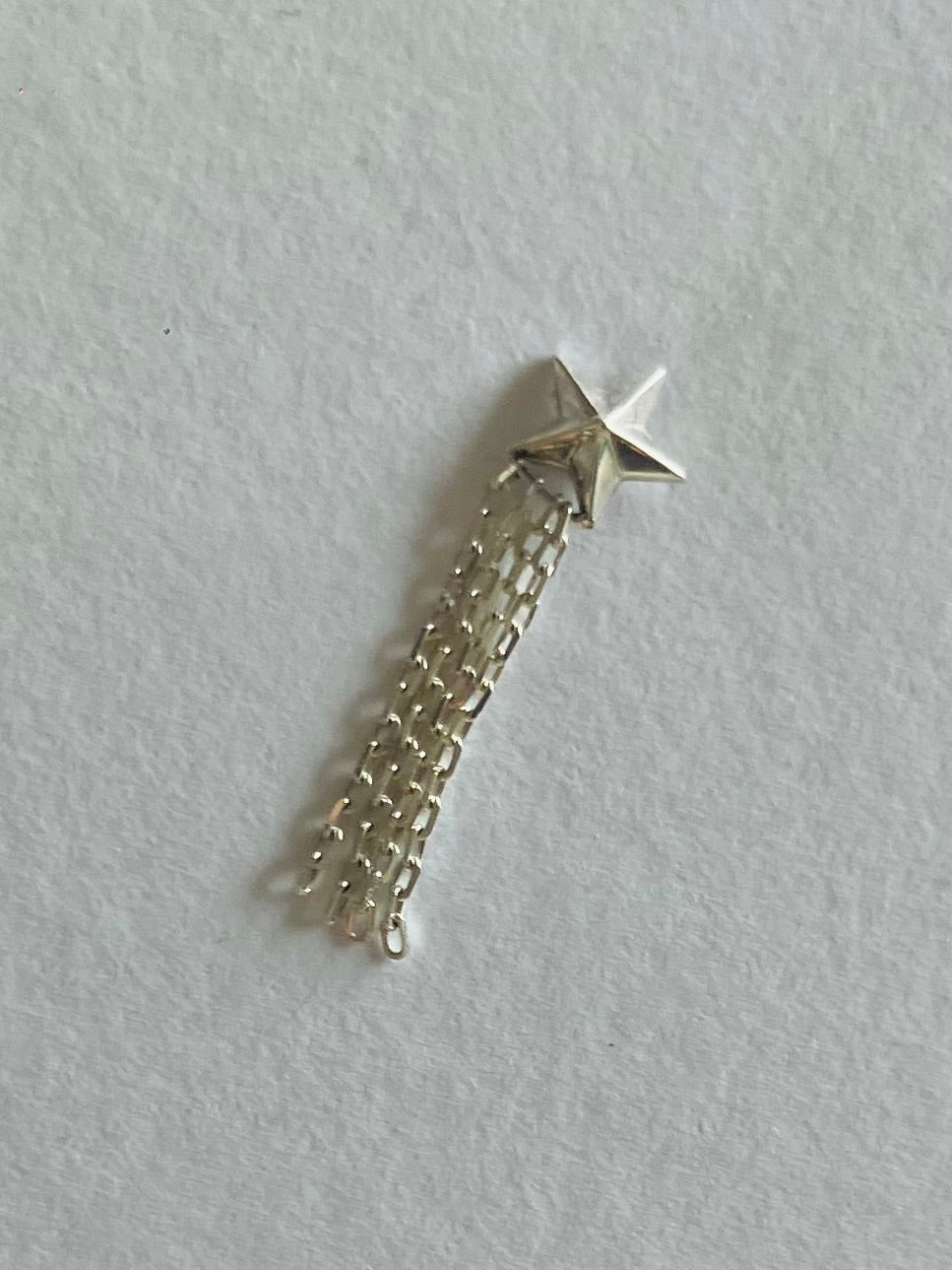 Sterling Silver925 Shooting Star Stud Earring For Pierced Ear Men & Women 流れ星☆彡・ユニセックス・シルバー・スター・星・☆★ピアス