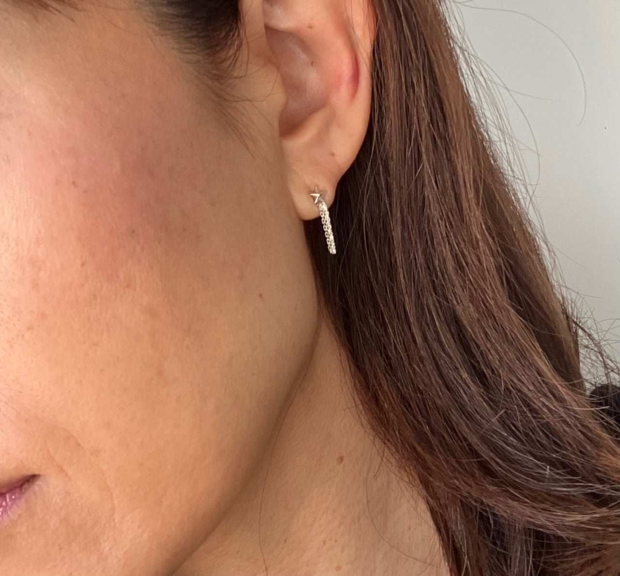 Sterling Silver925 Shooting Star Stud Earring For Pierced Ear Men & Women  流れ星・ユニセックス・シルバーピアス