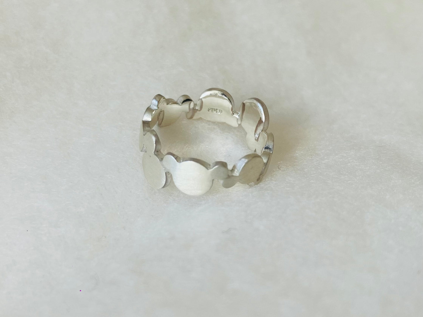 Sterling Silver925 Matte Finished Bubble Ring 艶消し シルバー バブル 泡ピンキーリング #3 ユニーク エイジレス