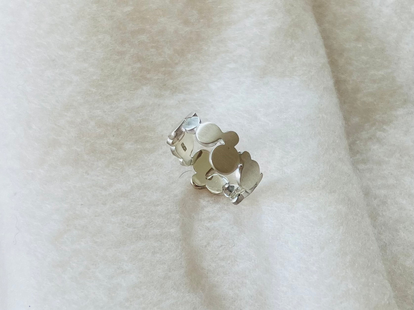 Sterling Silver925 Matte Finished Bubble Ring 艶消し シルバー バブル 泡ピンキーリング #3 ユニーク エイジレス