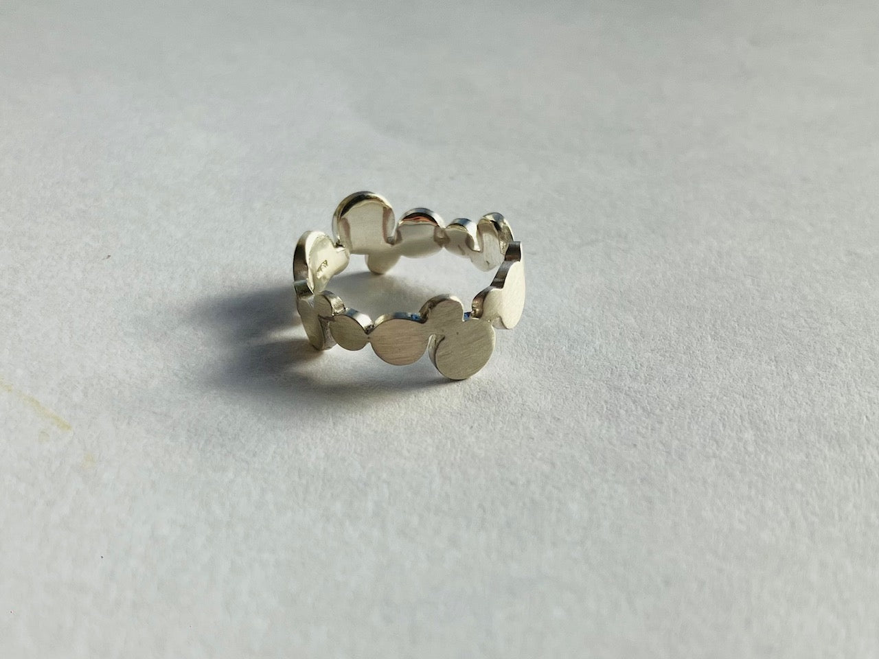 Sterling Silver925 Matte Finished Bubble Ring 艶消し シルバー バブル 泡ピンキーリング #3 ユニーク エイジレス