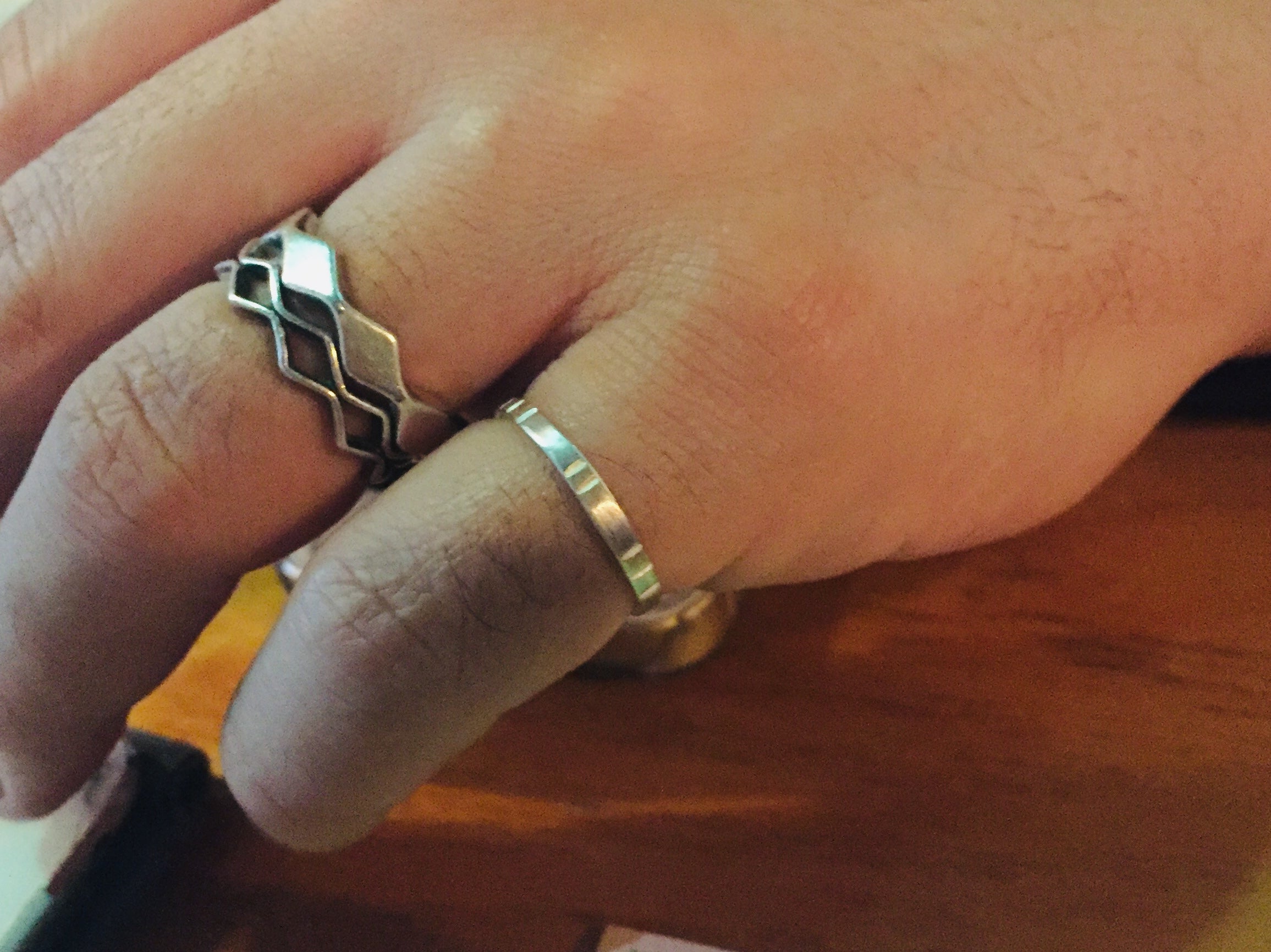 18K Gold Egypt Ring / Band For Men & Women 重ねづけ・ユニ